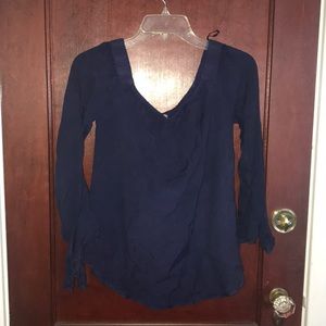 Navy Blue Blouse